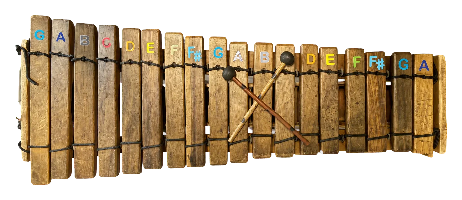 Side view of the alto marimba available to rent from The Marimba Studio
